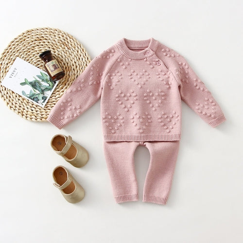 Pink baby suit